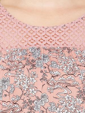 lace detail floral plus top - 15788985 - Standard Image - 4