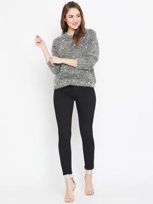 pearl embellished drop shoulder pullover - 15790521 - Standard Image - 4