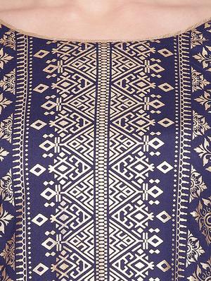 straight foil print kurta - 15791325 - Standard Image - 4