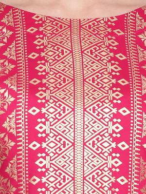 straight foil print kurta - 15791327 - Standard Image - 4