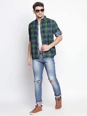 multicolor checkered casual shirt - 15791631 - Standard Image - 4
