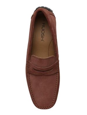 red Leather slip on loafers - 15793149 - Standard Image - 4