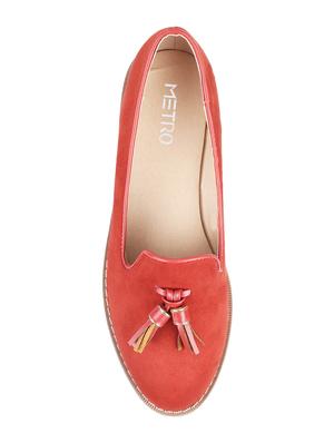 red slip on moccasins - 15794612 - Standard Image - 4