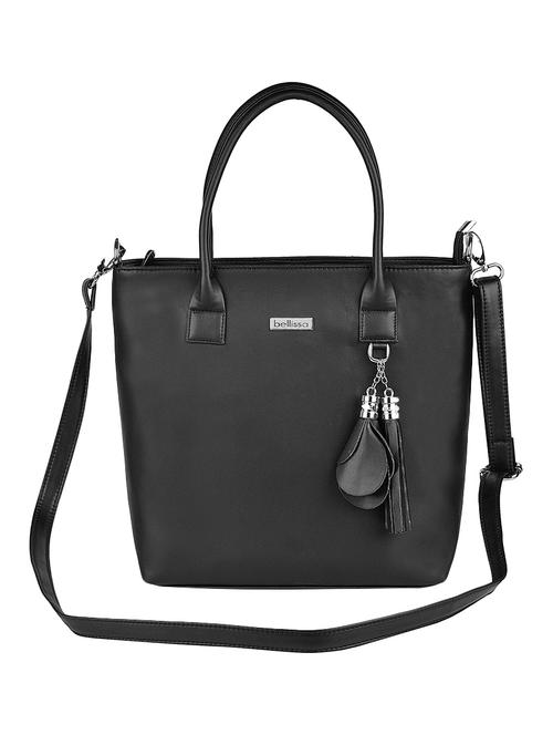 black leatherette (pu) regular handbag - 15794948 - Standard Image - 1