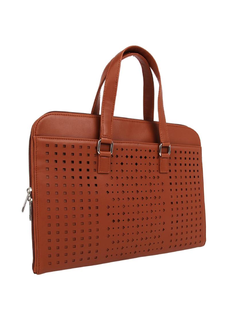 tan leatherette (pu) laptop bag - 15797851 - Zoom Image - 4
