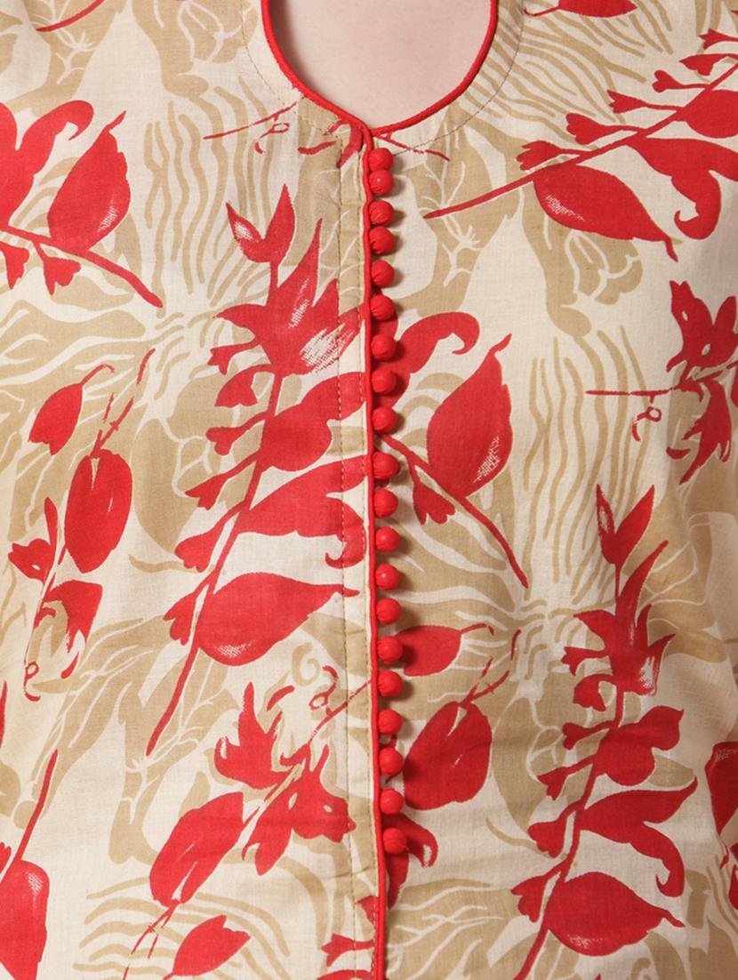 Printed a-line kurta - 15798509 - Zoom Image - 4