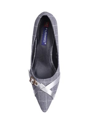 grey slip on pumps - 15802334 - Standard Image - 4