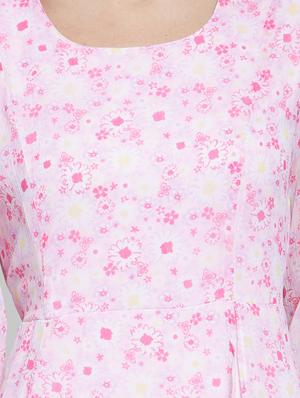 floral flared dress - 15802827 - Standard Image - 4