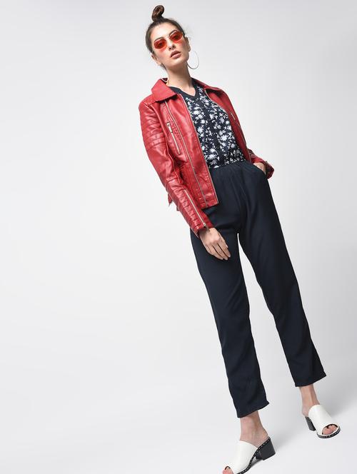 button detail floral jumpsuit - 15803784 - Standard Image - 1