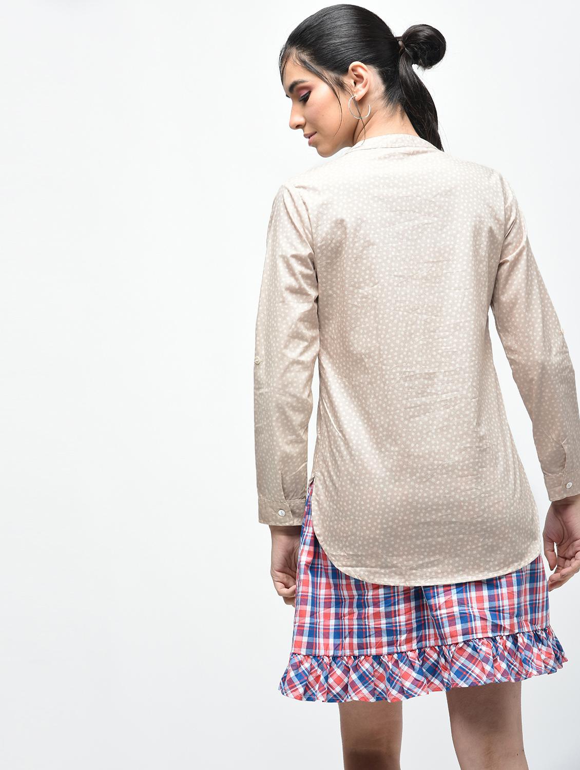 pocket patch curved hem shirt - 15804533 - Zoom Image - 4
