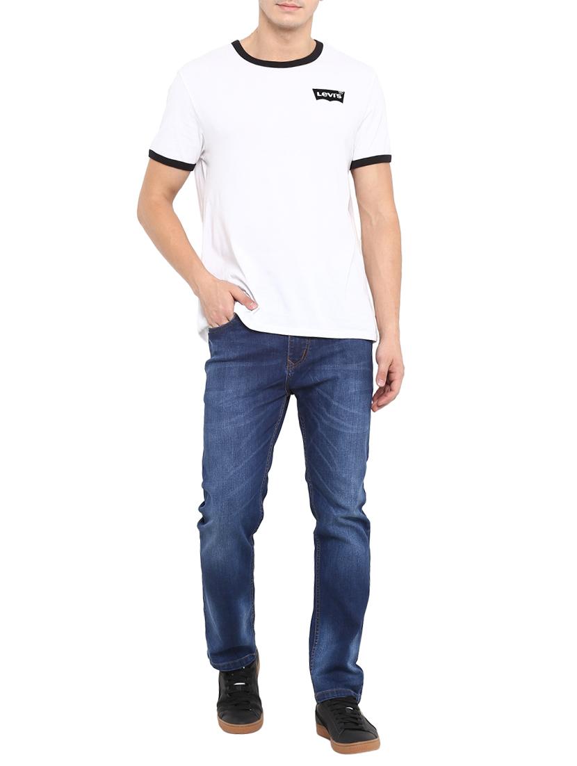 blue cotton washed jeans - 15804846 - Zoom Image - 4