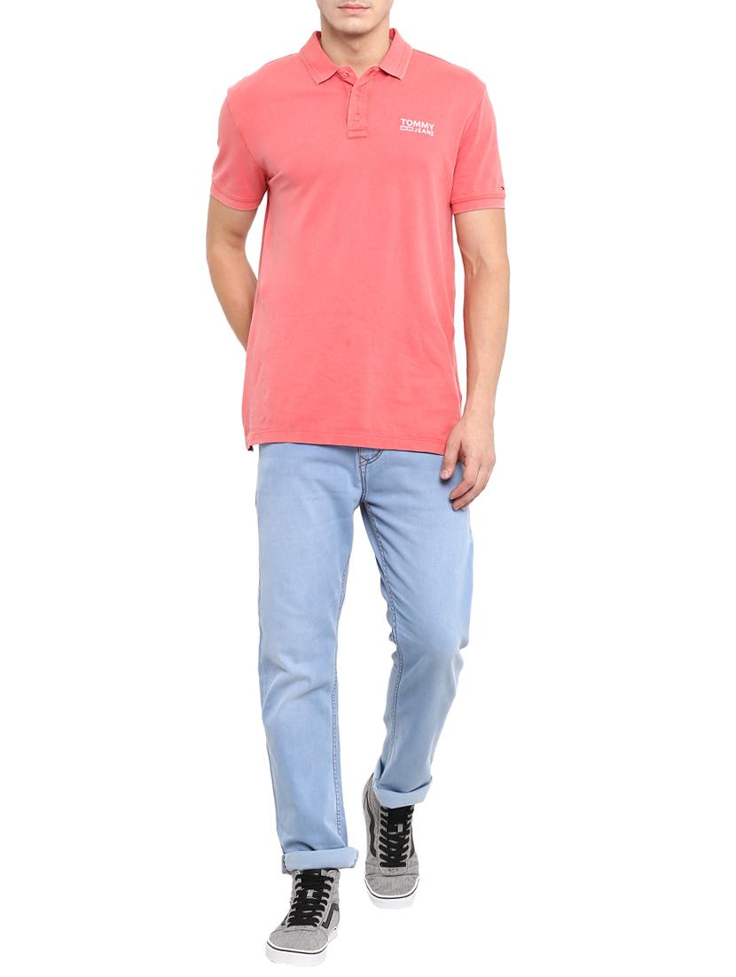 blue cotton washed jeans - 15804848 - Zoom Image - 4