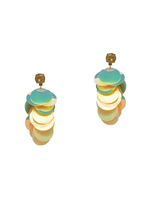 multi colored metal drop earring - 15804882 - Standard Image - 1