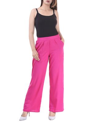 Pleated front elasticated back palazzo - 15805458 - Standard Image - 4