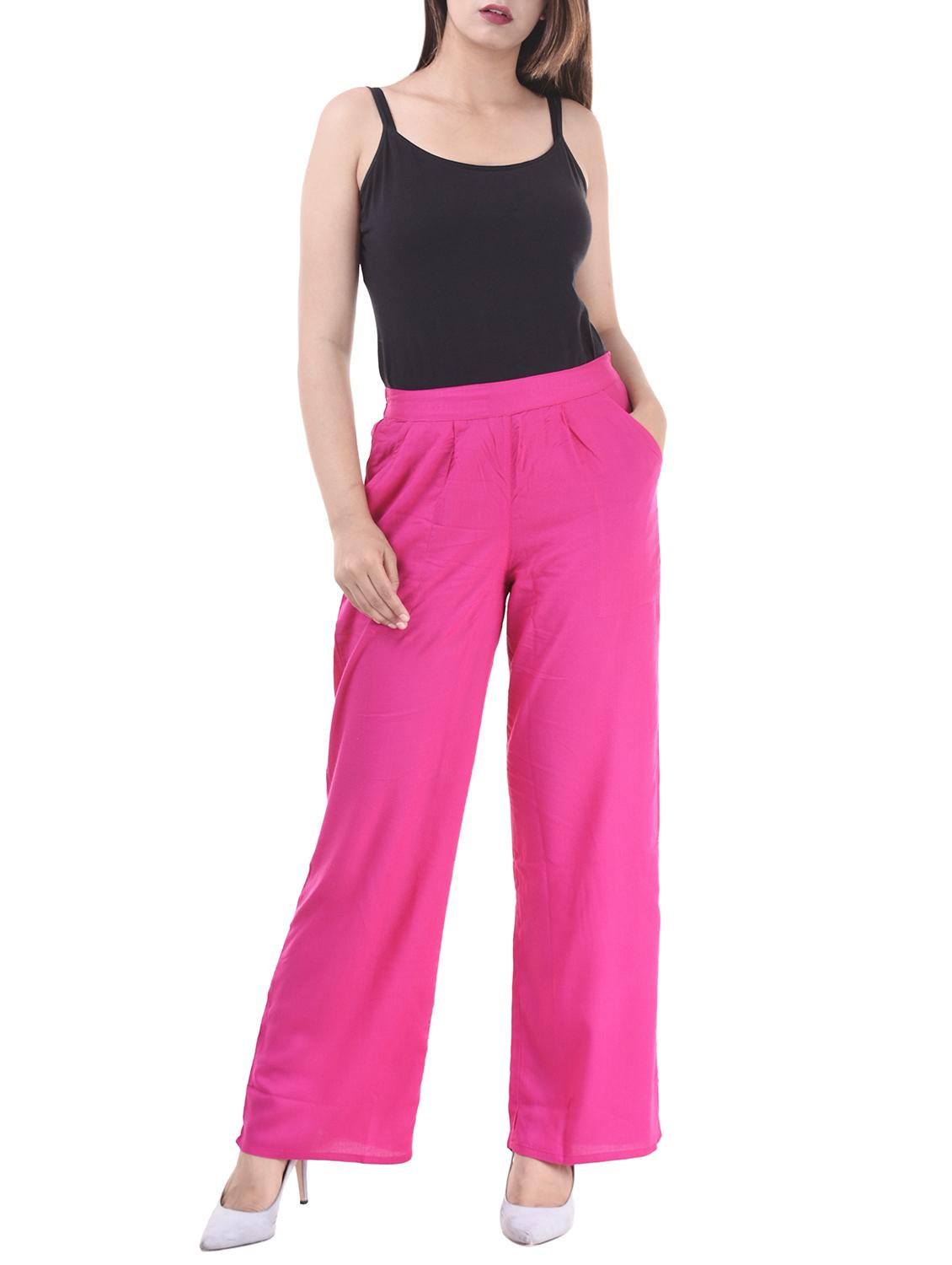Pleated front elasticated back palazzo - 15805458 - Zoom Image - 4