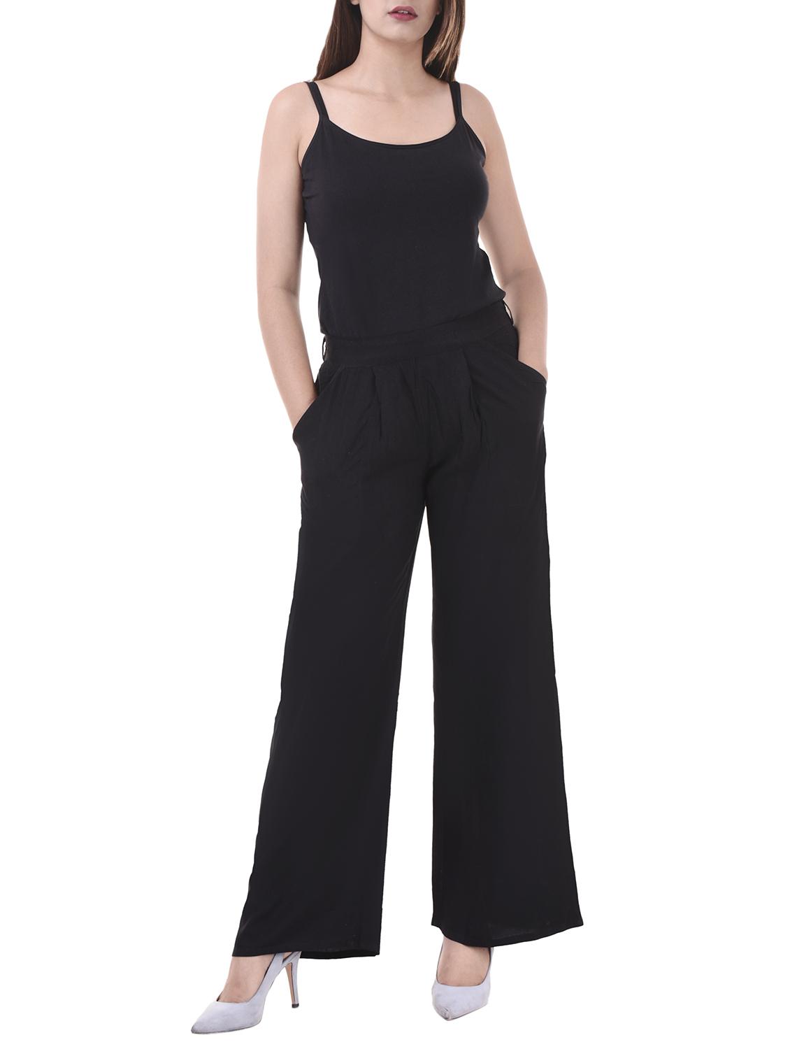 Pleated front elasticated back palazzo - 15805459 - Zoom Image - 4