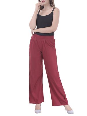 Pleated front elasticated back palazzo - 15805460 - Standard Image - 4