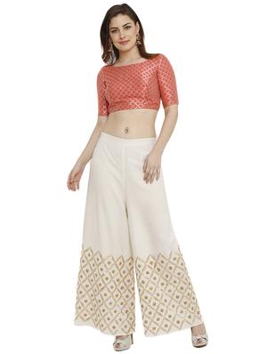 Self-design brocade blouse - 15805810 - Standard Image - 4