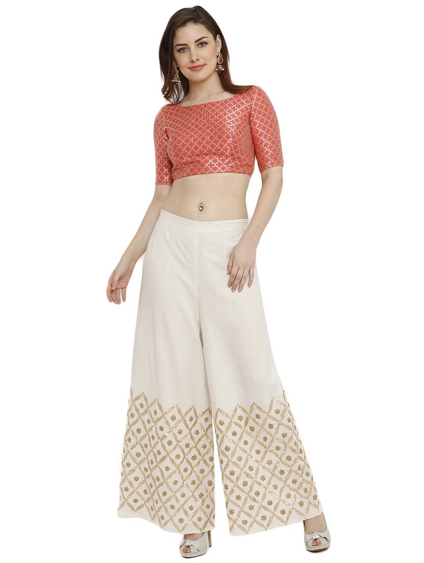 Self-design brocade blouse - 15805810 - Zoom Image - 4