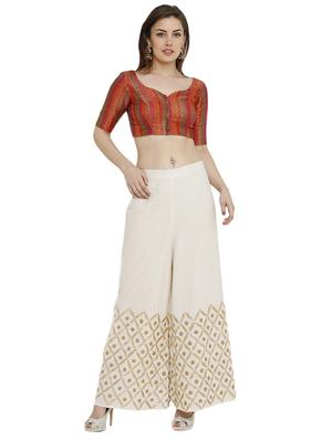 Self-design brocade blouse - 15805813 - Standard Image - 4