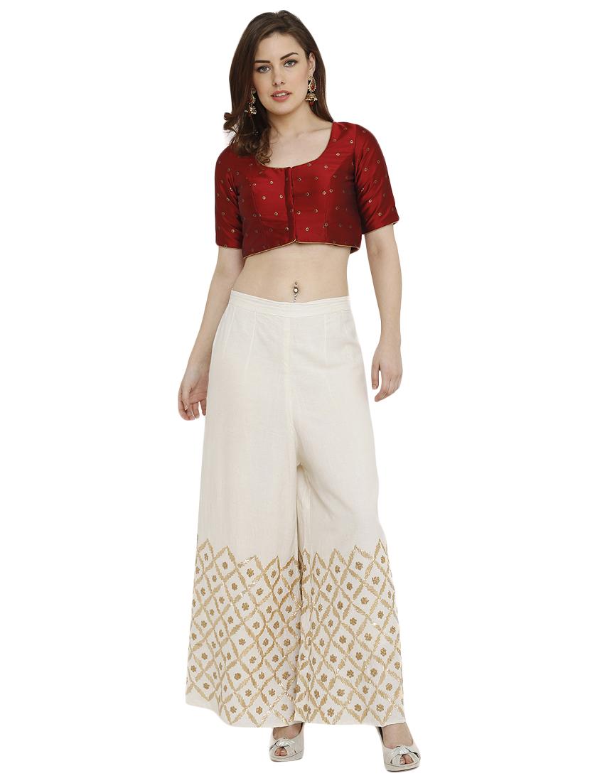 Self-design blouse with drawstring - 15805821 - Zoom Image - 4
