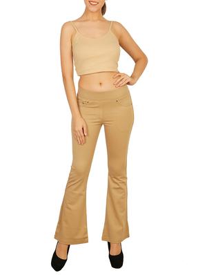 Caramel Bell bottom trouser - 15809519 - Standard Image - 4