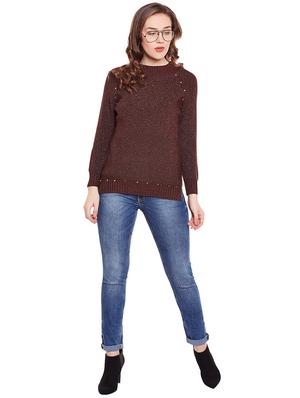 embellished turtle neck pullover - 15811686 - Standard Image - 4