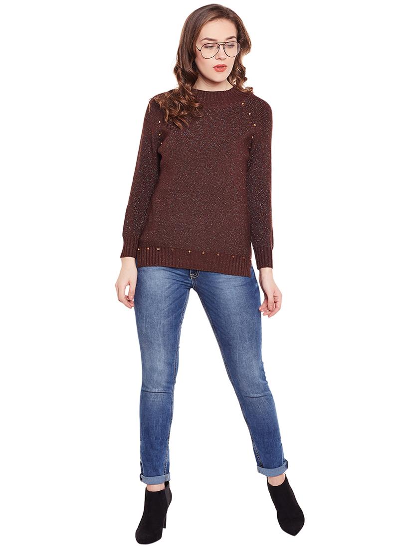 embellished turtle neck pullover - 15811686 - Zoom Image - 4