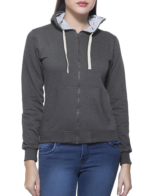 Lava grey hooded sweatshirt - 15812636 - Standard Image - 1
