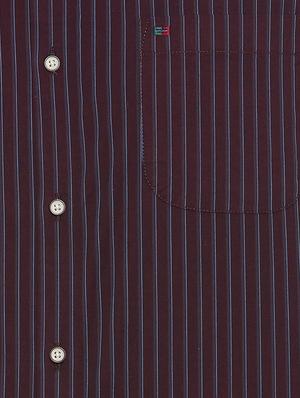 maroon cotton casual shirt - 15814422 - Standard Image - 4