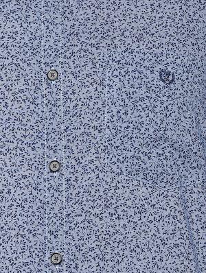 blue printed casual shirt - 15814521 - Standard Image - 4