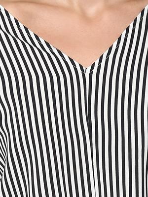 self tie waist striped jumpsuit - 15814644 - Standard Image - 4