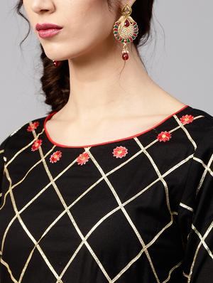 gotawork flared kurta - 15814657 - Standard Image - 4