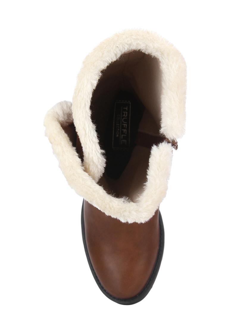 tan zipper calf boots - 15814810 - Zoom Image - 4