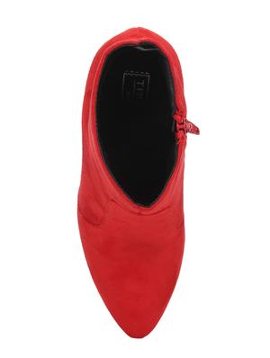 red ankle zipper boots - 15814821 - Standard Image - 4