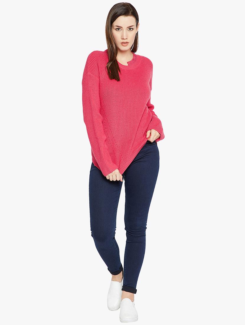 Ribbed stylized neck pullover - 15814974 - Zoom Image - 4