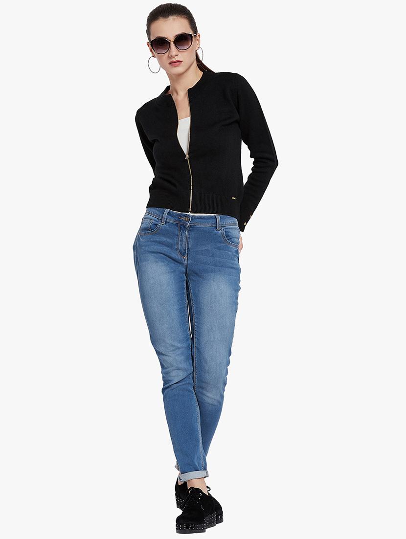 Ribbed zip up detail pullover - 15814978 - Zoom Image - 4