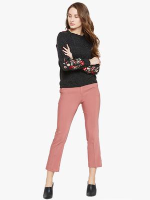 Floral embroidered shimmery pullover - 15815001 - Standard Image - 4