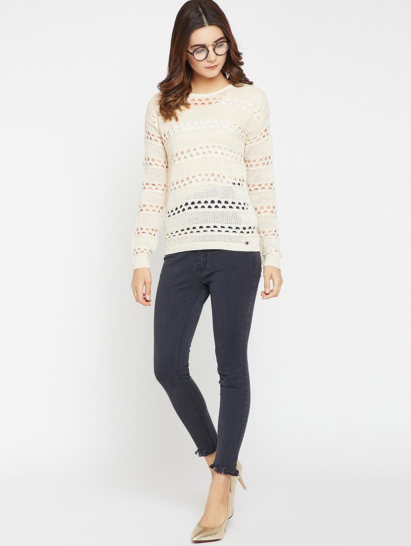 Chunky pointelle knit pullover - 15815015 - Zoom Image - 4