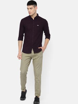 green cotton chinos - 15815351 - Standard Image - 4
