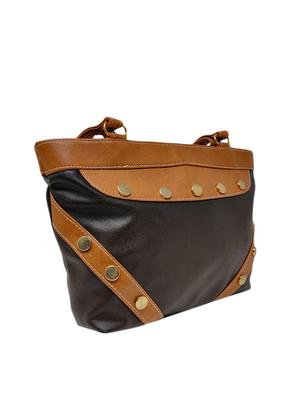 black leatherette (pu) regular handbag - 15815561 - Standard Image - 4
