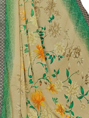 printed cotton silk saree with blouse - 15817080 - Standard Image - 4