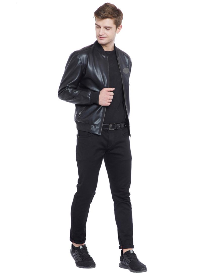 black leather biker jacket - 15817455 - Zoom Image - 4