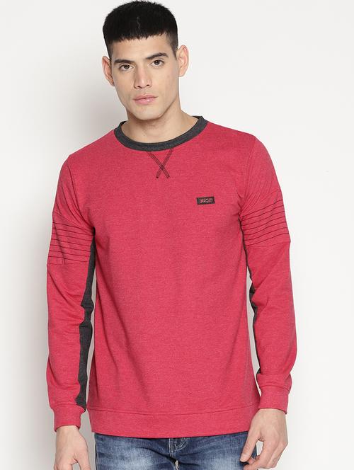 red cotton sweatshirt - 15817550 - Standard Image - 1