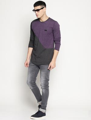 multi colored color block t-shirt - 15817581 - Standard Image - 4