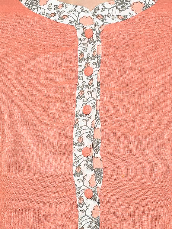 printed kurta with palazzo set - 15821996 - Zoom Image - 4