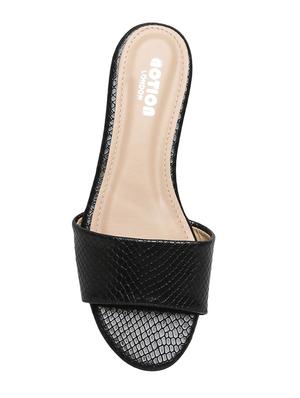 black slip on sandals - 15822592 - Standard Image - 4
