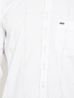 white checkered casual shirt - 15822763 - Standard Image - 4