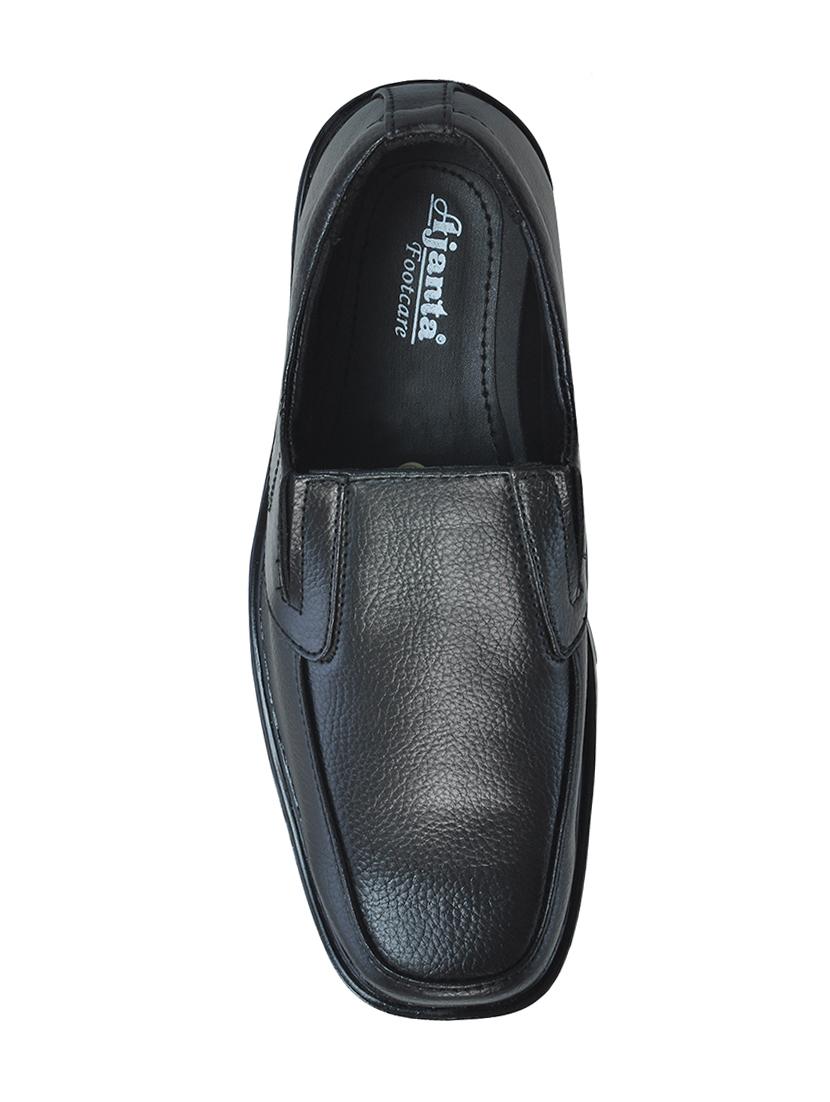 black leather formal slip ons - 15823913 - Zoom Image - 4