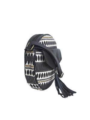 black jute regular sling bag - 15824458 - Standard Image - 4